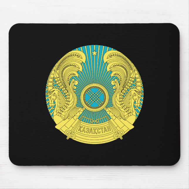 Kazakhstan Coat of Arms Mouse Pad (Front)