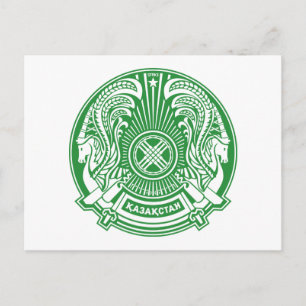Kazakhstan Coat of Arms Postcard