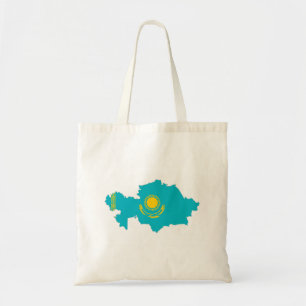 kazakhstan country flag map shape symbol tote bag