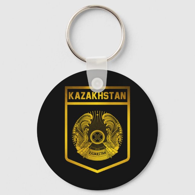 Kazakhstan Emblem Key Ring (Front)