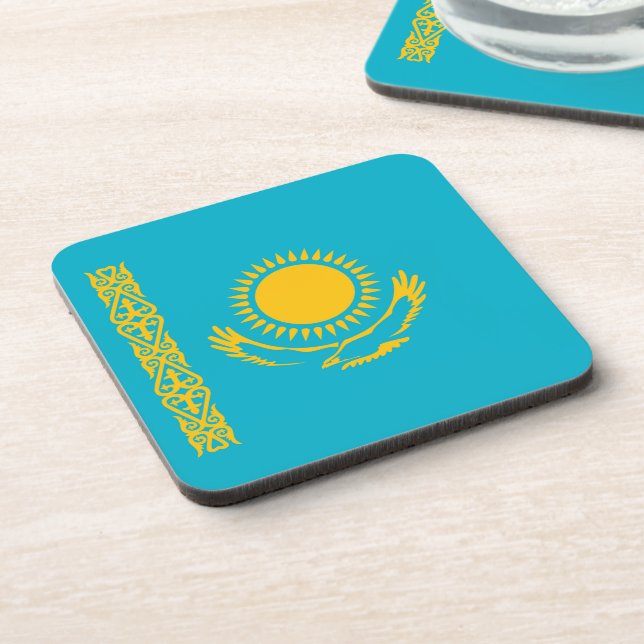 Kazakhstan flag coaster (Left Side)