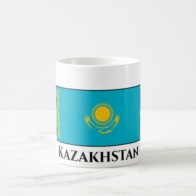 Kazakhstan Flag Coffee Mug (Center)
