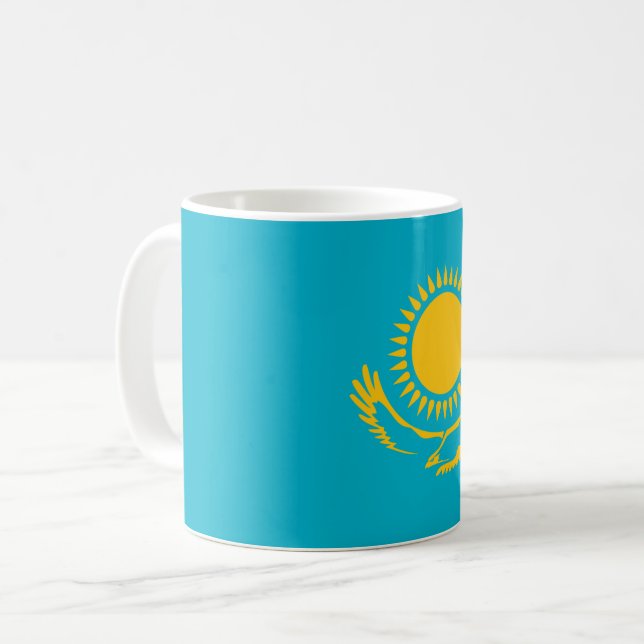 Kazakhstan Flag Coffee Mug (Front Left)