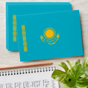 Kazakhstan flag envelope