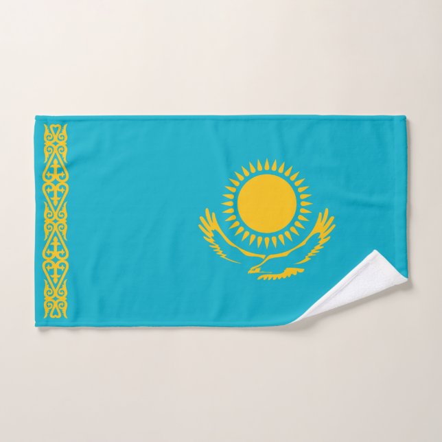 Kazakhstan Flag Hand Towel (Hand Towel)