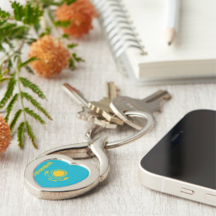 Kazakhstan flag key ring