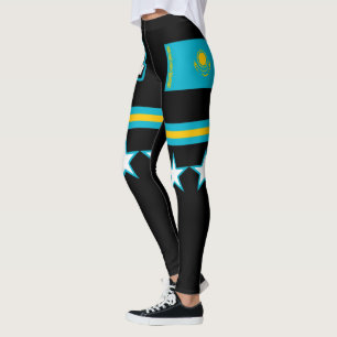 Kazakhstan Flag Leggings