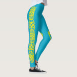 Kazakhstan Flag Leggings<br><div class="desc">Patriotic flag of Kazakhstan.</div>