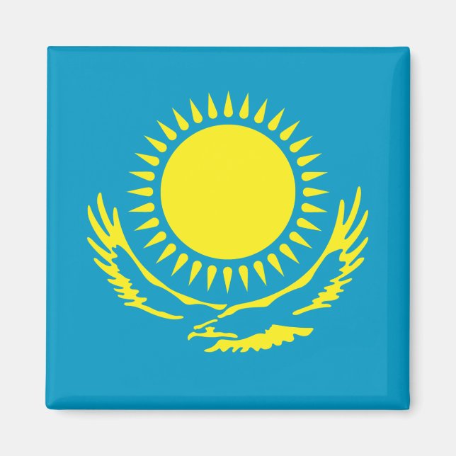 Kazakhstan Flag Magnet (Front)