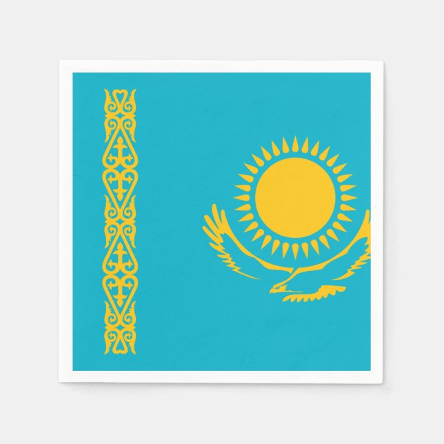 Kazakhstan Flag Napkin (Front)