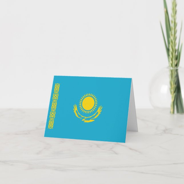 Kazakhstan Flag Notecard (Front)