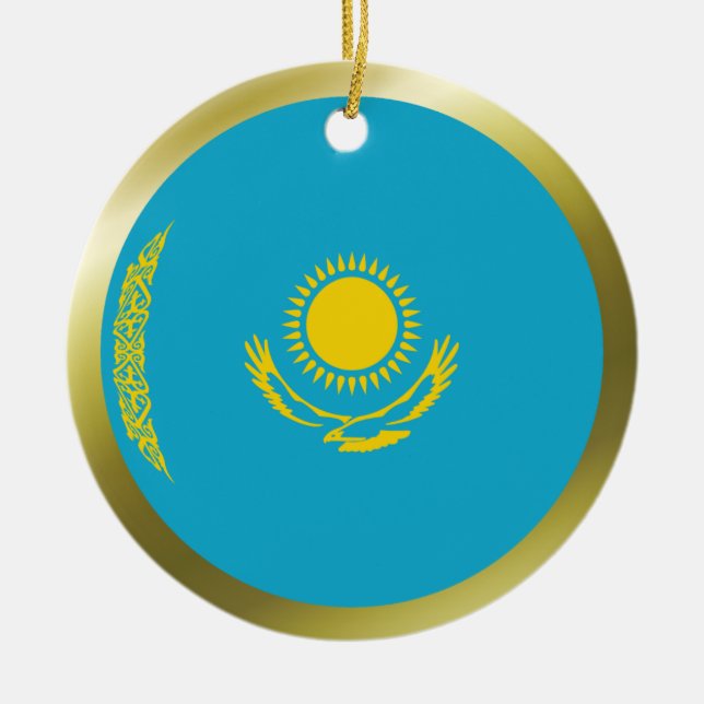 Kazakhstan Flag Ornament (Front)
