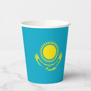 Kazakhstan Flag Paper Cups