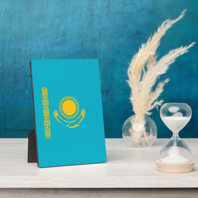Kazakhstan flag plaque (Side)