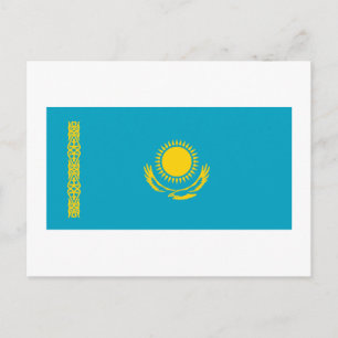 Kazakhstan Flag Postcard