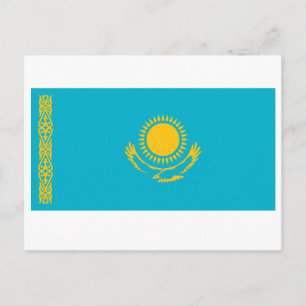 Kazakhstan Flag Postcard
