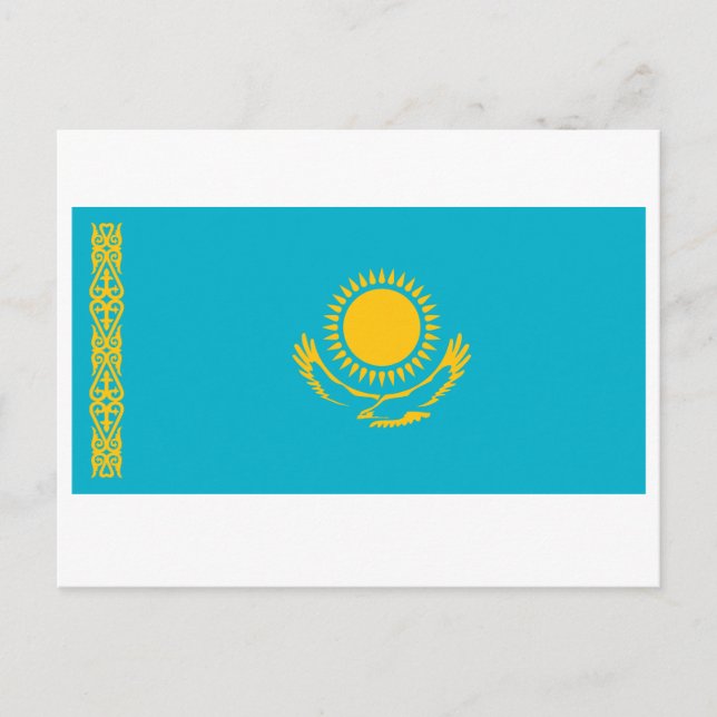 Kazakhstan Flag Postcard (Front)