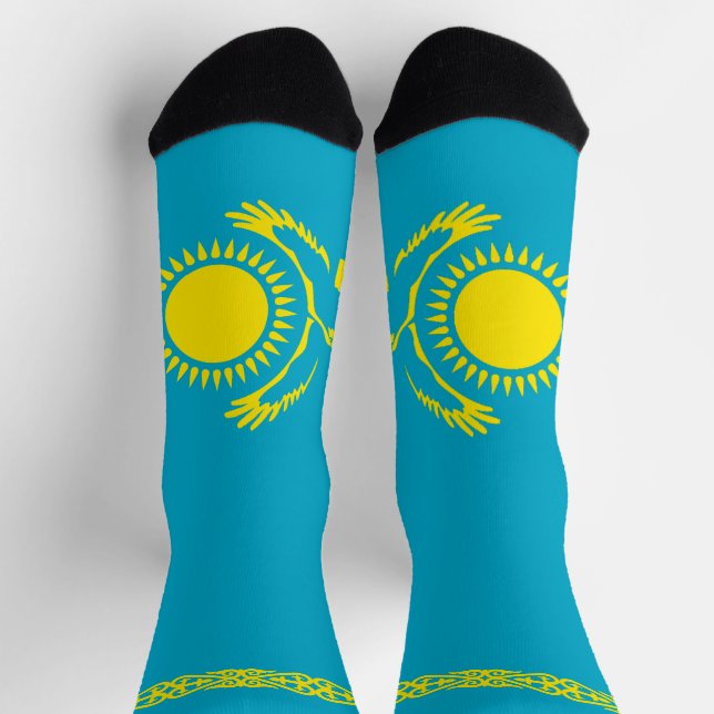 Kazakhstan Flag Socks (Top)