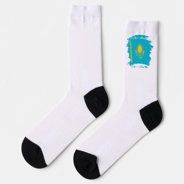 Kazakhstan flag socks (Left)