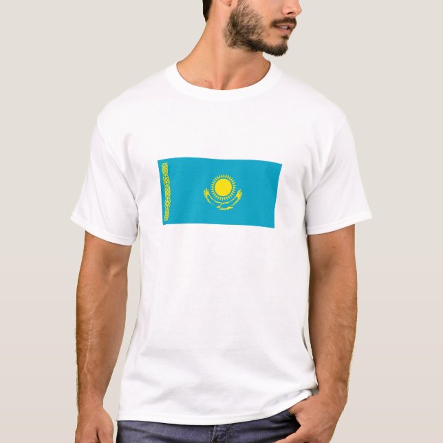 Kazakhstan Flag T-Shirt (Front)