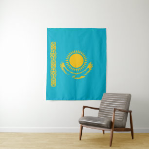 Kazakhstan flag tapestry