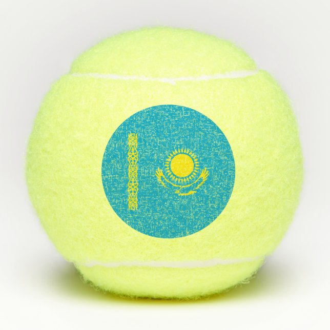 Kazakhstan Flag Tennis Balls (Front)