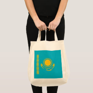 Kazakhstan flag tote bag