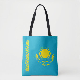 Kazakhstan Flag Tote Bag
