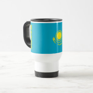 Kazakhstan Flag Travel Mug