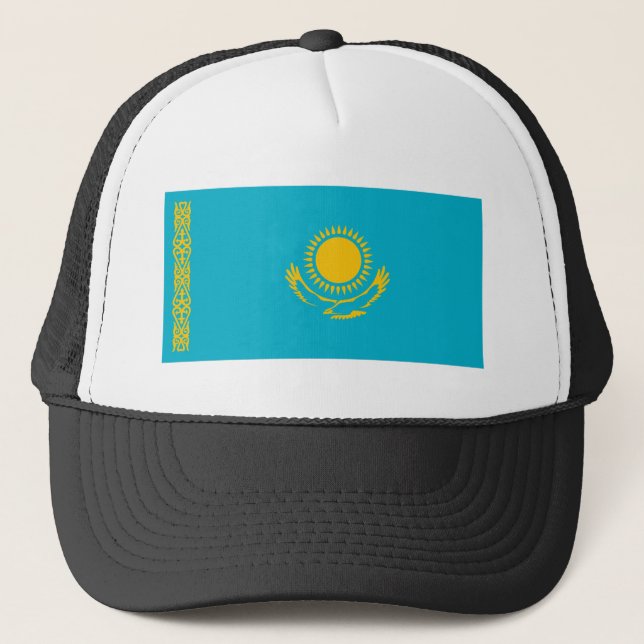 Kazakhstan Flag Trucker Hat (Front)