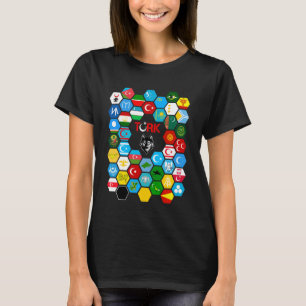 Kazakhstan,Gokturk,Turan,Turkey Flag,Turk Bayragi, T-Shirt