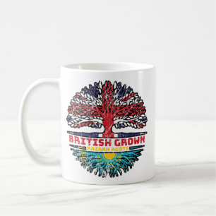 Kazakhstan Kazakh British UK Tree Roots Flag Coffee Mug