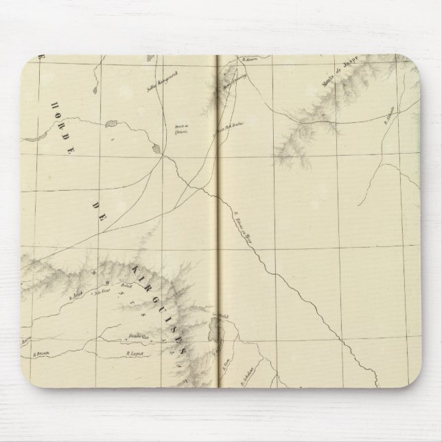 Kazakhstan, Kyrgyzstan Mouse Pad (Front)