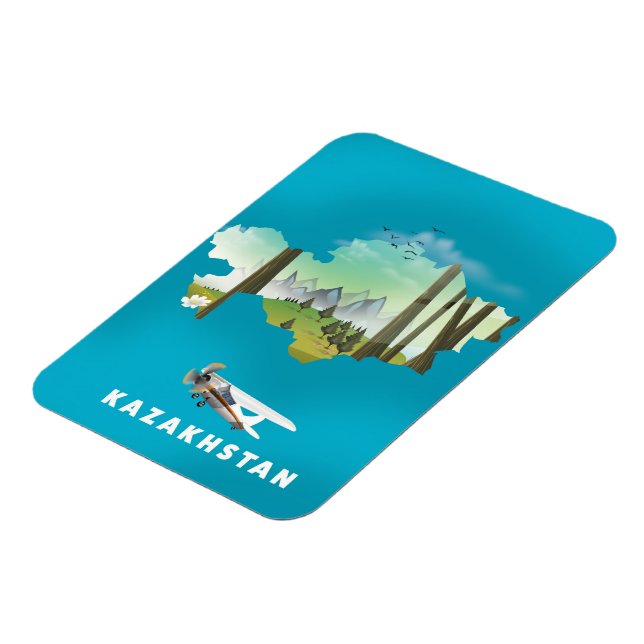 Kazakhstan map magnet (Left Side)