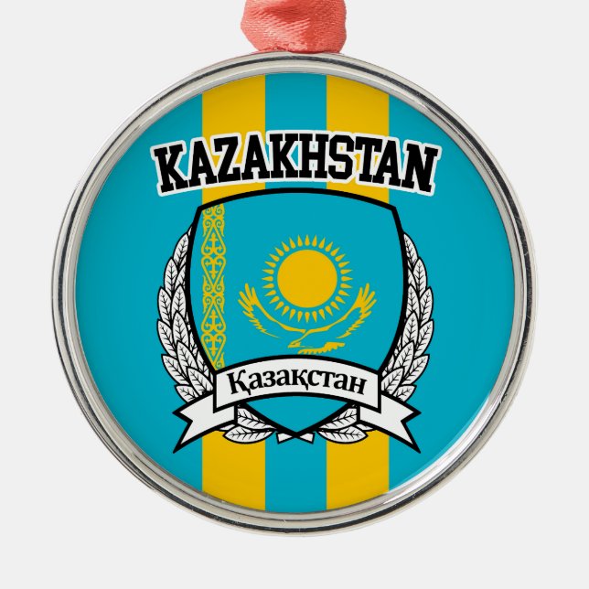 Kazakhstan Metal Tree Decoration (Front)