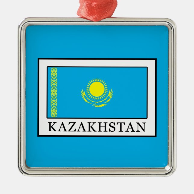 Kazakhstan Metal Tree Decoration (Front)