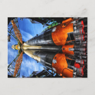 Kazakhstan Rakete Postcard