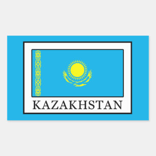 Kazakhstan Rectangular Sticker