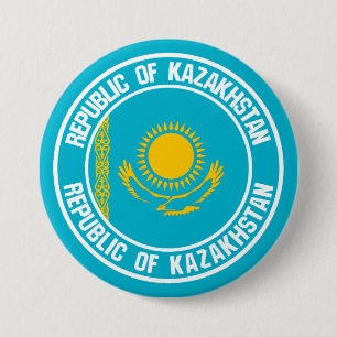 Kazakhstan Round Emblem 7.5 Cm Round Badge