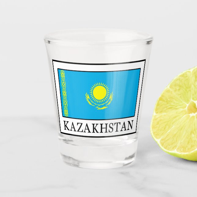 Kazakhstan Shot Glass (Front)