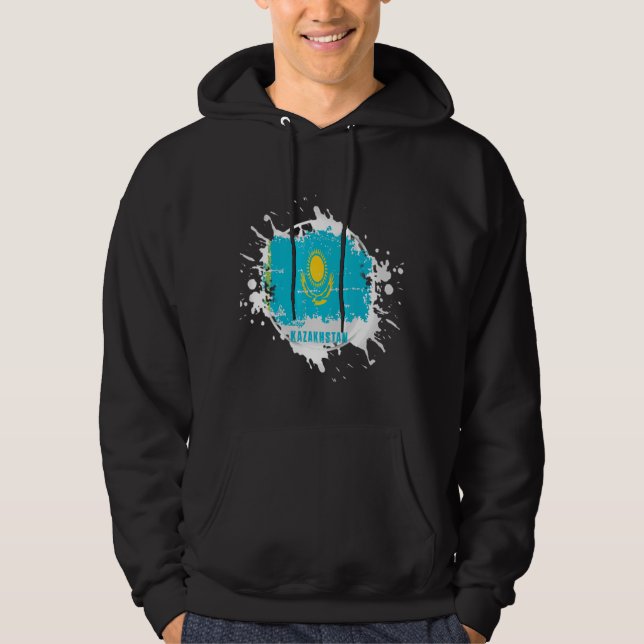Kazakhstan Splash Hoodie (Front)