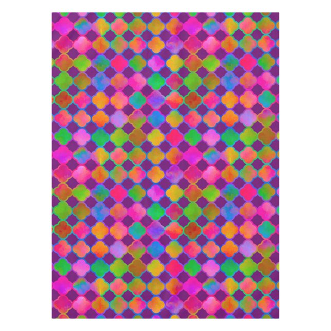 Kazbar Color Deep Purple Tablecloth (Front)