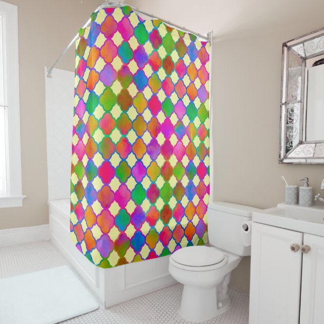 Kazbar Color Shower Curtain (In Situ)