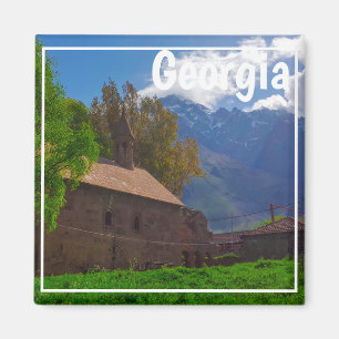 Kazbegi Stepantsminda Georgia Caucuses Mountains Magnet