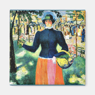 Kazimir Malevich artwork, Flower girl Magnet