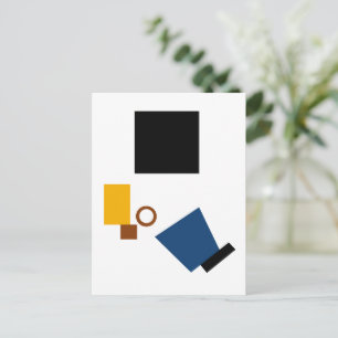 Kazimir Malevich Suprematism Self Portrait Postcard