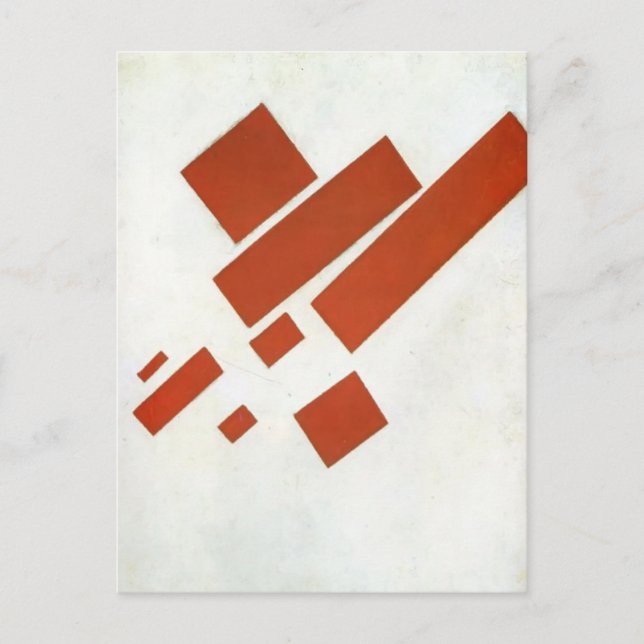 Kazimir Malevich- Two Dimensional Self Portrait Postcard (Front)