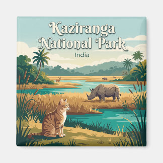 Kaziranga National Park India Magnet