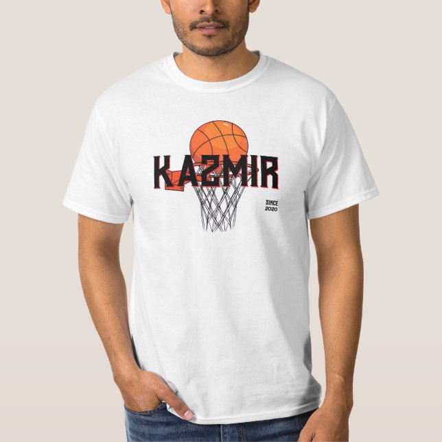 Kazmir Men White Graphic T Shirt (Front)
