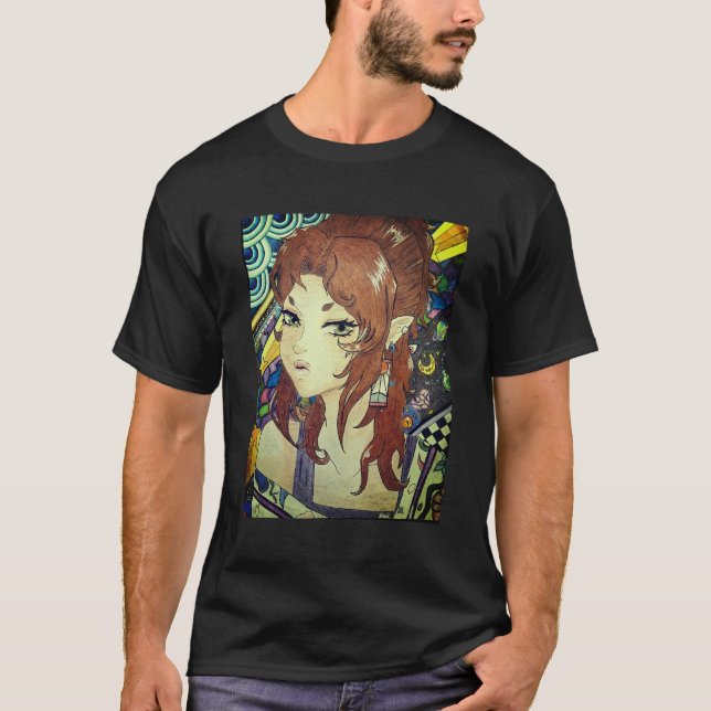 Kazu Anime Style Self Portrait T-Shirt (Front)